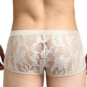 <span class=keywords><strong>Calzoncillos</strong></span> Boxer Sexys para <span class=keywords><strong>Hombre</strong></span>, de Encaje Transparente, Ropa Interior de Malla, <span class=keywords><strong>Calzoncillos</strong></span> <span class=keywords><strong>Transparentes</strong></span>, <span class=keywords><strong>Calzoncillos</strong></span> de Cintura Baja para <span class=keywords><strong>Hombre</strong></span> - Product Image 3