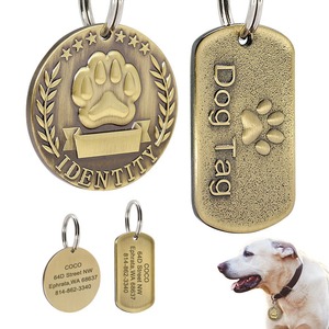 Etiqueta de Identificación Personalizada para Mascotas con Cierre de Seguridad, Etiqueta con Nombre para Perros y Gatos, Accesorio para <span class=keywords><strong>Collar</strong></span>, para la Seguridad Diaria de las Mascotas - Product Image 2