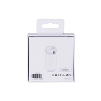 Caja de Cartón Plegable Cuadrada Blanca Resistente Personalizada al por Mayor con Orificio para Colgar para Empaque de Auriculares Inalámbricos