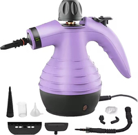 Nettoyeur Vapeur Électrique Portable 2025 pour Hôtels, Voitures, Maisons, Garages, Camping-cars et Nettoyage Commercial – Pression 3 Bars, Réservoir d'Eau 350ml, 1050W