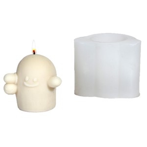 Halloween Ghost Candle Mold Silicone Resin Ornament Mold For DIY Home Decor Making - Product Image 5