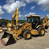 Chargeur sur pneus CAT 420f2 d'occasion, chargeuse-pelleteuse caterpillar jcb 3cx 4cx 2cx 580m 580l 420e modèle à Shanghai