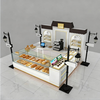 Boutique de jus de crème glacée thé à bulles fantaisie personnalisée Vitrine design d'intérieur Comptoir de boutique de café thé au lait Kiosque de commande de table