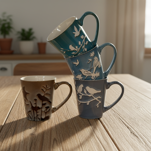 New Design Professional Cartoon Style Customizable Logo Color Business Gift Coffee Mug Porcelain Reusable Food Safe BSCI/LFGB - Product Image 2