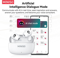 Écouteurs MINISO MS112 AI Translation NOUVEAU V6.0, écouteurs d'extérieur, lecture de musique, compatibles Android et iOS