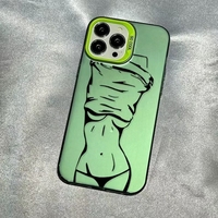 Sexy Girl Mobile Couverture Complète Antichoc Téléphone Portable Cas pour Hommes et Femmes Téléphone Cas pour Iphone 17 16 15 14 13 Pro Max 12 13 X