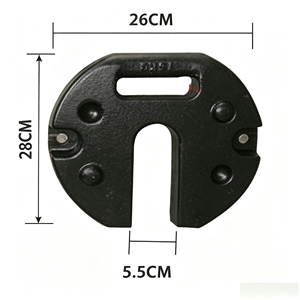 15 kg <b>Cast</b> <b>Iron</b> Wind-Resistant Tent <b>Weight</b> Plate - Product Image 1