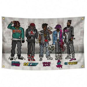 ธงขนาด 3x5 ฟุต (90x150 ซม.) ผลิตโดยโรงงาน ขายส่ง โพลีเอสเตอร์ 100% สีสันสดใส คุณภาพดี ธงสั่งทำ ธงแฟนคลับ  ธงนักร้อง - Product Image 3