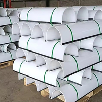 Convoyeur à vis sans arbre avec doublure intérieure en forme de U en matériau PTFE et plusieurs options d'épaisseur, feuilles de plastique revêtues de PTFE