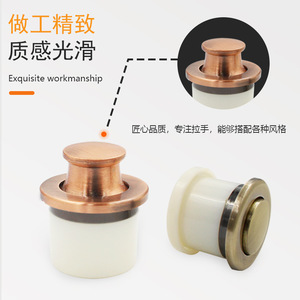 Furniture Handle And Knob Round Zinc Alloy Plated Durable Cabinet <b>Hardware</b> Modern Design - Product Image 2