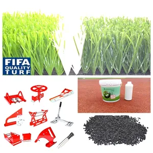 Fabrik Großhandel 40 mm 50 mm Synthetisches Gras Fußballfeld Rasen Kunstgras zum Verkauf Kunstgras