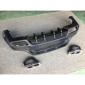 In Fibra di carbonio Parafango Posteriore Paraurti Lip Diffusore con Punte Di Scarico per Benz Classe <span class=keywords><strong>GLC</strong></span> C253 coupe Sport GLC63 2017- 2019 Car Styling - Product Image 3