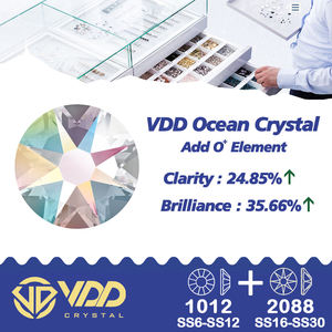 Vdd 008 Gerookte Topaas SS6-SS30 2088 Kristal Steentjes Hoge Kwaliteit 8 Grote 8 Kleine Platte Achterkant Steen Voor Diy Nail Art Decoratie - Product Image 6