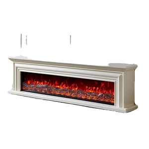 Mueble de TV con Chimenea de Estilo Francés de 1.8/2/2.2m, Marco de Chimenea de Estilo Americano, Chimenea Electrónica con Simulación de <span class=keywords><strong>Fuego</strong></span>, Núcleo de Chimenea Personalizado - Product Image 1