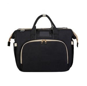 Sac <span class=keywords><strong>pliable</strong></span> pour couches de bébé, portable, nouveau style, sac de voyage multifonctionnel décontracté avec lit de bébé, fourre-tout à couches de grande capacité, nouvelle collection - Product Image 1