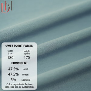 47.5% lycell 47.5% Cotton 5% <span class=keywords><strong>Spandex</strong></span> dệt kim Tricot thể thao vải cho Activewear váy <span class=keywords><strong>poplin</strong></span> shirting OEM nhà máy với Wicking - Product Image 2