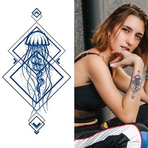 Eco Friendly hombres mujeres arte corporal medio brazo <span class=keywords><strong>pierna</strong></span> tatuajes semipermanentes impermeable manga temporal tatuaje pegatina - Product Image 2