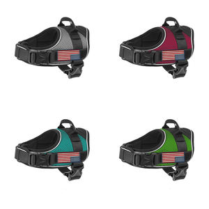 เสื้อกั๊กฝึกทำงานแบบระเบิดสะท้อนแสงปรับได้สายจูงสุนัขยุทธวิธีสำหรับสุนัขขนาดใหญ่ปานกลางแฟชั่นกีฬาไม่ดึงสัตว์เลี้ยง - Product Image 6