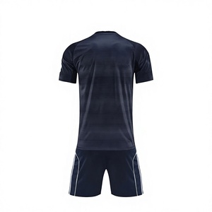 Conjunto de Camiseta de Fútbol Azul Oscuro para Hombre, Manga Corta, Cuello Redondo, Absorbe la Humedad, Transpirable, Secado Rápido, Ajuste Atlético, para Todas las Temporadas - Product Image 2