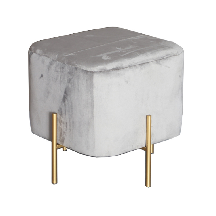 Табурет из ткани, Модная современная мебель для гостиной, оттоманка с картонной коробкой