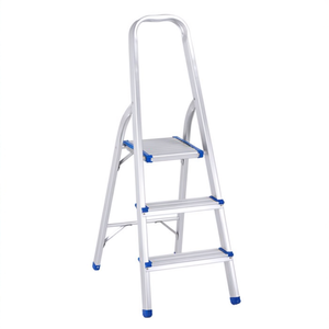 Scala a 3 gradini in alluminio da 79 cm con impugnatura di sicurezza per uso domestico - Product Image 2