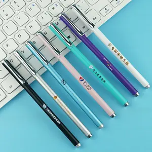 Customized LOGO Metal Gel Pen Business Advertising Office Gift Metal Ballpoint Pen Promotion