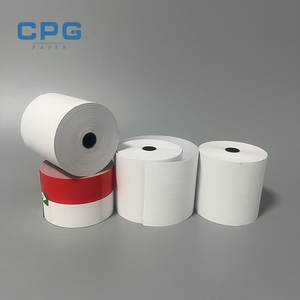 ผู้ผลิตขายส่งกระดาษม้วนความร้อน 48GSM 55GSM สำหรับ POS/ATM ขนาด 57x40 มม. 80x80 มม. 57x30 มม. กระดาษม้วนสำหรับเครื่องพิมพ์ความร้อน - Product Image 1