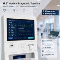 شاشة صناعية HMI مقاس 18.5 بوصة بدقة FHD 1920x1080 IPS مع واجهة VGA، شاشة عرض بإطار مفتوح، شاشة لمس PCAP، إضاءة خلفية LED، ماركة TMK