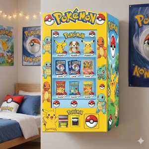 Wall Mounted Mini <strong>Vending</strong> <strong>Machine</strong> for <strong>Sale</strong> Trading Card <strong>Smart</strong> <strong>Vending</strong> <strong>Machine</strong> With Card Reader Game Card Pok&eacute;mon <strong>Vending</strong> <strong>Machine</strong> - Product Image 1