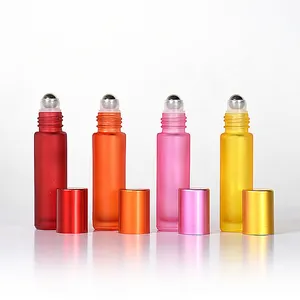 Groothandel Logo Gedrukt Roll Op Fles 10 Ml Roller Flessen Parfum Voor Essentiële Oliën