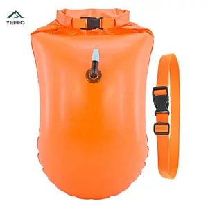 18L Swim Buoy Waterproof Inflatable Dry Bag Swim Safety Float for Water Sports, Open Water Swimmers, Triathletes, Kayakers