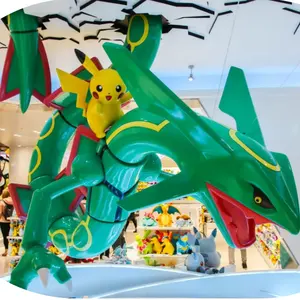 Tùy chỉnh lớn <span class=keywords><strong>Pokemon</strong></span> tượng Charizard Pikachu điêu khắc Fort Mall trang trí nội thất - Product Image 1