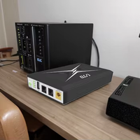 Soket tampilan LED DC UPS Mini dengan baterai Lithium 10400mAh waktu cadangan panjang Input 12V 24V Output untuk kamera fase tunggal