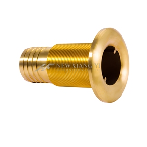 Raccord traversant de coque en laiton à tête ronde 1-1/2"*1-1/2" pour tuyau, accessoires de plomberie marine en bronze pour bateau - Product Image 1