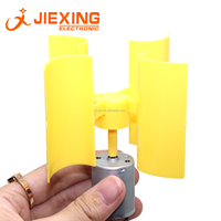 Turbine éolienne Miniature à axe Vertical w, petit moteur à courant continu, kit d'assemblage autonome, lame de ventilateur + générateur + LED 5mm