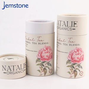 Cajas de Embalaje de Regalo Ecológicas con Logotipo Personalizado, Cajas de Cartón Impresas en Forma de Cilindro para Té, Tubos de Papel Redondos de Lujo para Café - Product Image 1