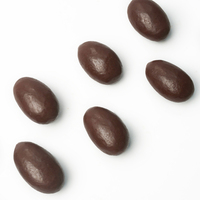 Vente chaude de boules de chocolat aux amandes enrobées de sucre, chocolat noir, vente en gros, fabriqué en Chine