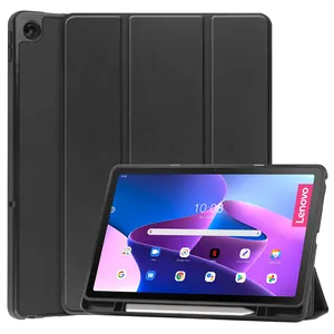 CYKE 2022 New tpu soft case Trifold Flip Cover Tablet Case For Lenovo Tab M10 Plus 3rd Gen 10.6 Inch
