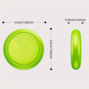 Mini localisateur GPS intelligent pour animaux de compagnie Rappel anti-perte rond pour enfants et animaux de compagnie Détecteur d'animaux en plastique pour chiens et chats - Product Image 3