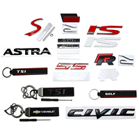 Autocollant 3D en métal pour voiture, emblème lettre, logo de coffre arrière, décalcomanie décorative pour accessoires de style automobile