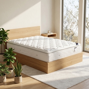 Matelas hybride à compression en latex, mobilier de chambre, mousse à mémoire de forme, ressorts ensachés, taille double/queen, matelas pour hôtel en boîte - Product Image 1