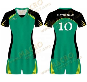 Ventes en gros de maillots et shorts de volley-ball personnalisés, ensembles uniformes entièrement imprimés par sublimation, tissu en spandex/polyester, prix bas - Product Image 6