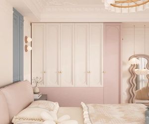 <span class=keywords><strong>Armoire</strong></span> de chambre à coucher en <span class=keywords><strong>bois</strong></span> <span class=keywords><strong>rose</strong></span> et blanc de luxe sur mesure, <span class=keywords><strong>armoire</strong></span> double et placard de rangement, armoires d'organisation - Product Image 3