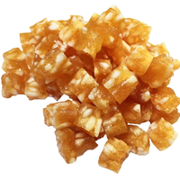Friandises pour chiens OEM : Cubes de poulet sandwich, à base de céréales, pour digestion sensible, nettoyage des dents, additifs, certifiées HACCP, BRC, IFS, en promotion