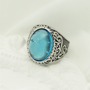 Fashion Fine Stainless Steel Finger <b>Ring</b> Jewelry Gemstone Charm <b>Rings</b> <b>Men</b> - Product Image 2