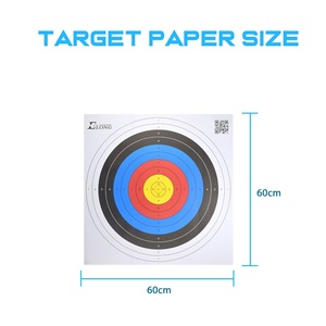 Papier de cible de tir à l'arc Elong 60x60cm pour les clubs de tir à l'arc, papier de cible pour la pratique du tir - Product Image 2
