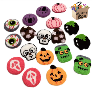 Ornements faits à la main DIY boîtes mystère idées cadeaux boîte aveugle broderie à la main poinçon aiguille tasse tapis sous-verre pour articles cadeaux - Product Image 3