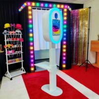 Nouvelle Cabine Photo iPad 2026 à LED pour Selfies, Capacité de Charge 200kg, Garantie 1 An, Conception Portable, Télécommande Sans Fil