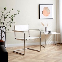 GEDO Fauteuil créatif moderne en acier inoxydable pour meubles de maison et loisirs dans le salon