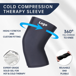 Manga de compresión para rodilla y codo con bolsa de gel para hielo, compresa fría y caliente, soporte reutilizable para tenis y bádminton - Product Image 3